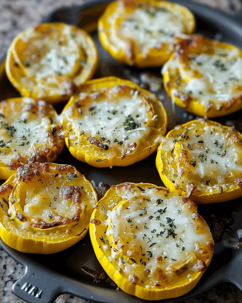Cheesy Baked Squash Rounds