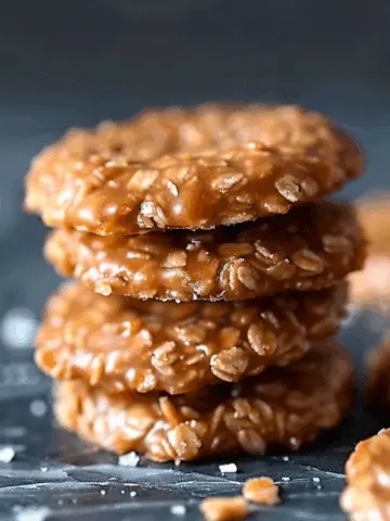 No-Bake Salted Caramel Cookies