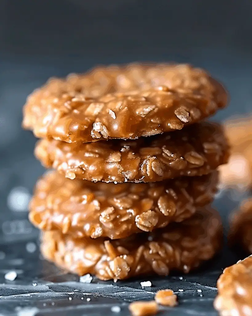 No-Bake Salted Caramel Cookies