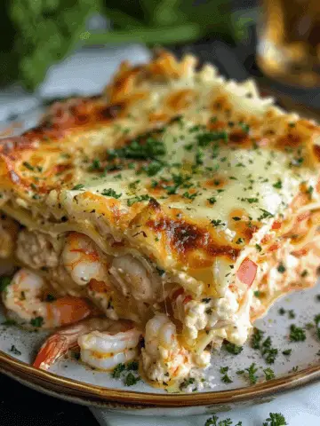 Seafood Lasagna with Shrimp & Crab
