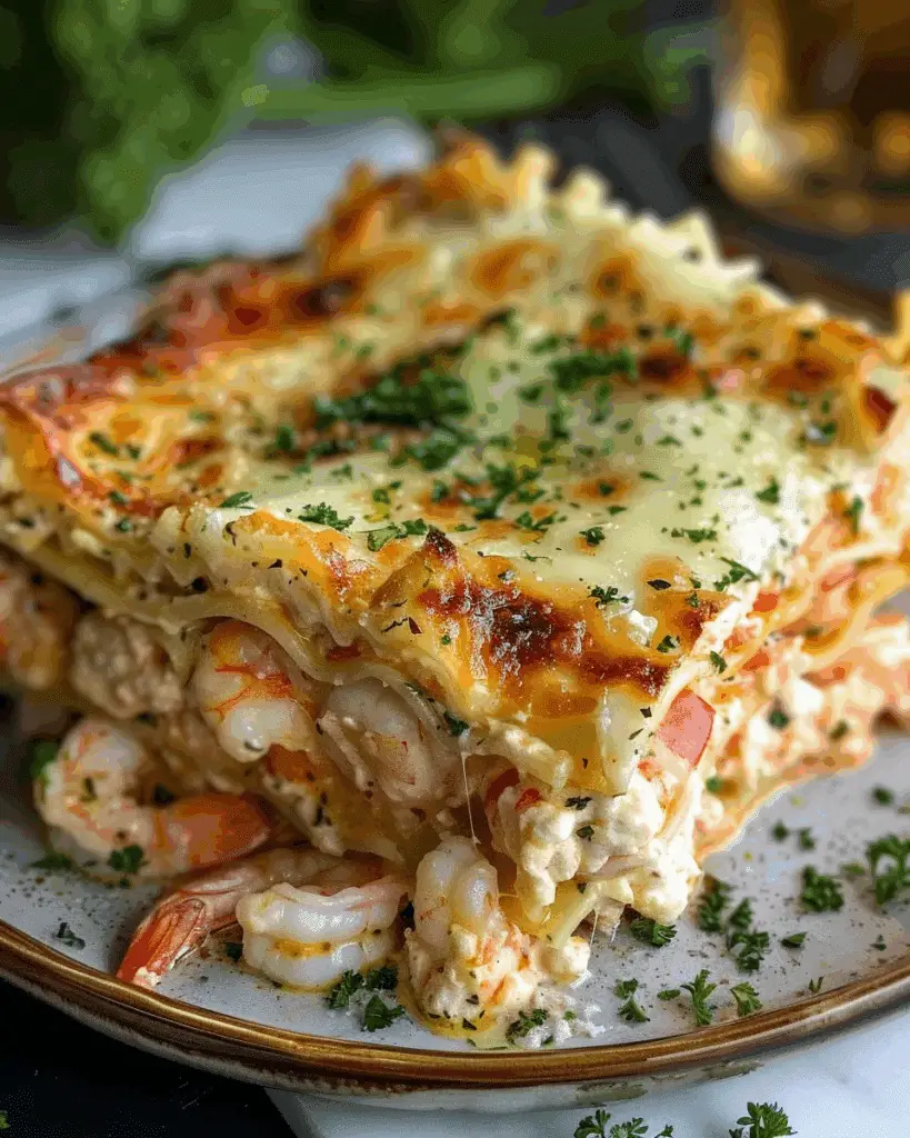 Seafood Lasagna with Shrimp & Crab
