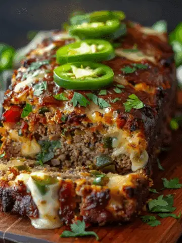 Smoky Jalapeño Popper Meatloaf