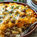 Cheesy Ground Beef and Potato Casserole