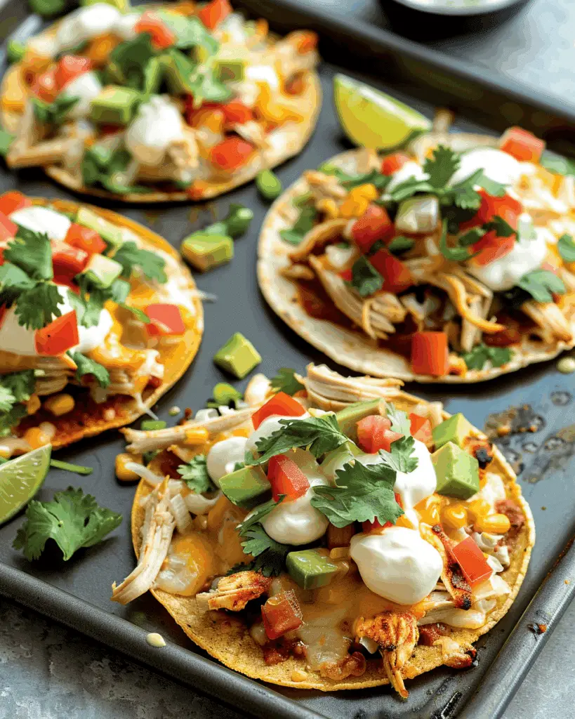 Mexican Rotisserie Chicken Tostadas