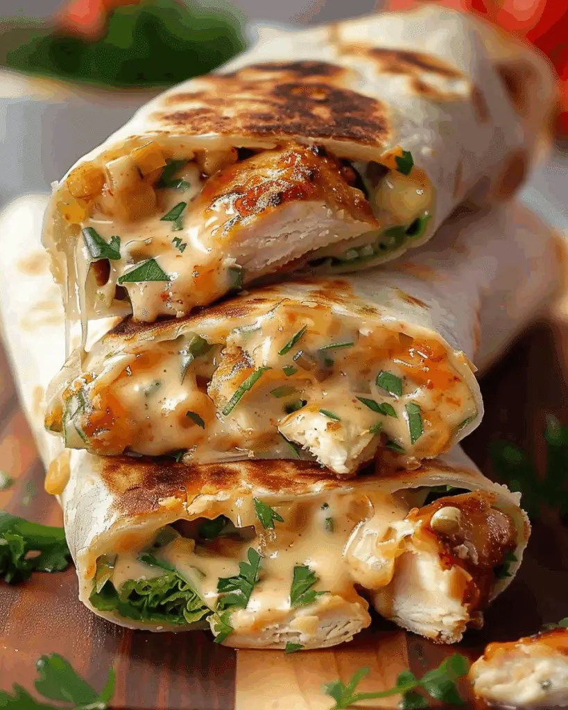 The Best Cheesy Garlic Chicken Wraps for Quick Meals