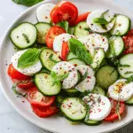 Cucumber Caprese Salad