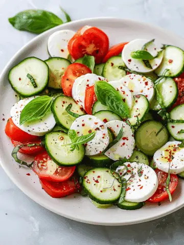 Cucumber Caprese Salad
