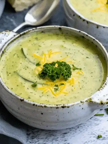 Creamy Cheesy Zucchini Soup