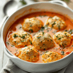 Creamy Tomato Soup with Cheddar Bay Dumplings