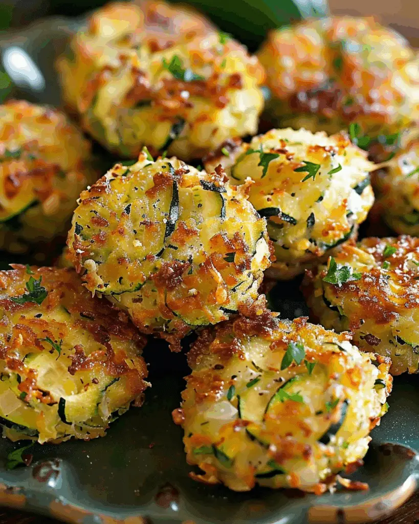Crispy Baked Zucchini Bites