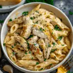 Healthy Garlic Parmesan Chicken Pasta