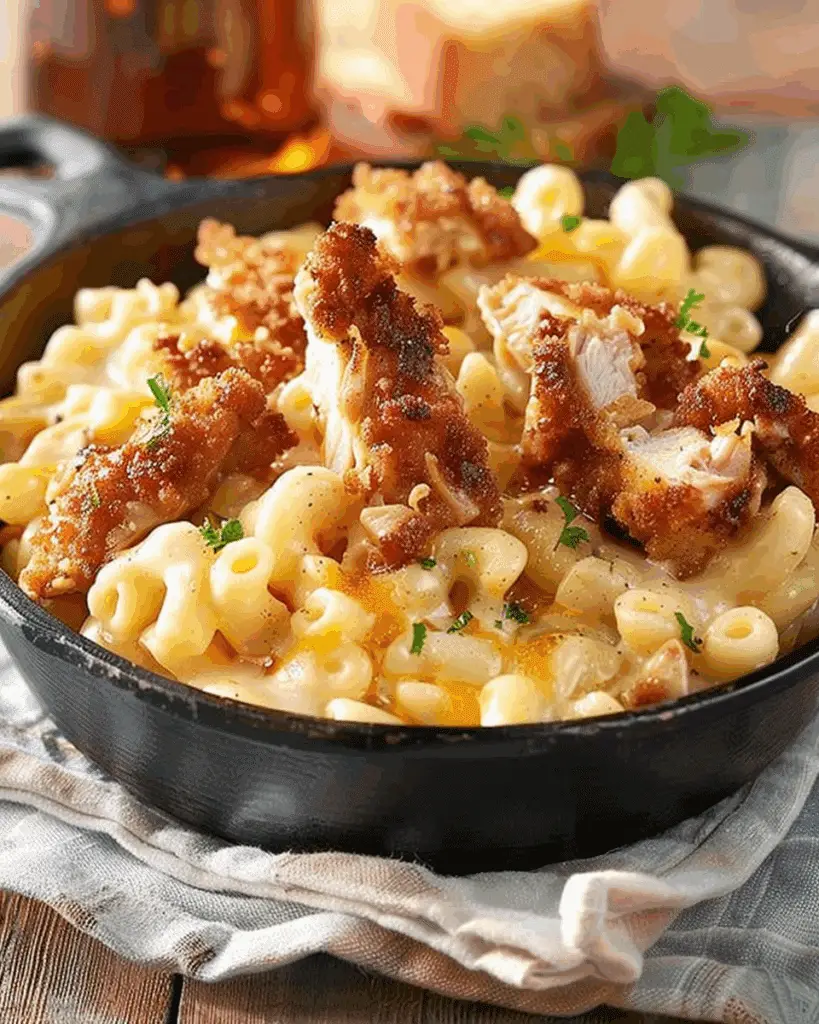 Honey Pepper Chicken Mac and Cheese