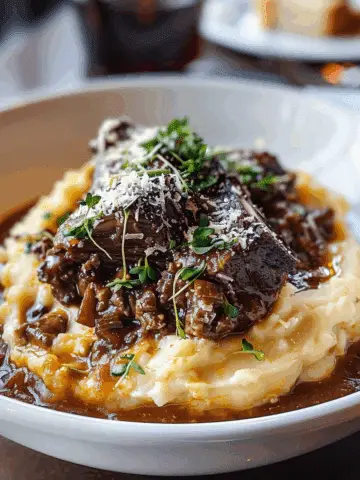 Short Rib Ragu with Parmesan Mashed Potatoes