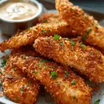 Ranch Parmesan Ritz Crusted Chicken Tenders