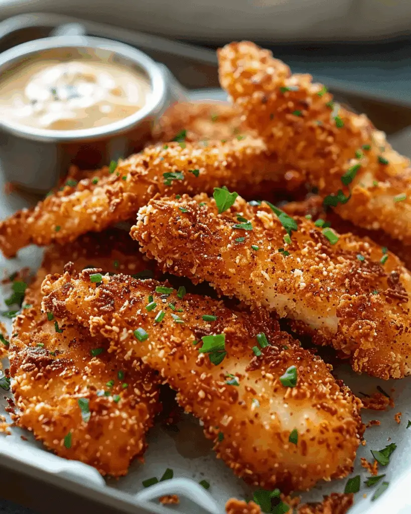 Ranch Parmesan Ritz Crusted Chicken Tenders