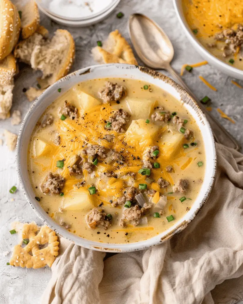 Cheeseburger Soup