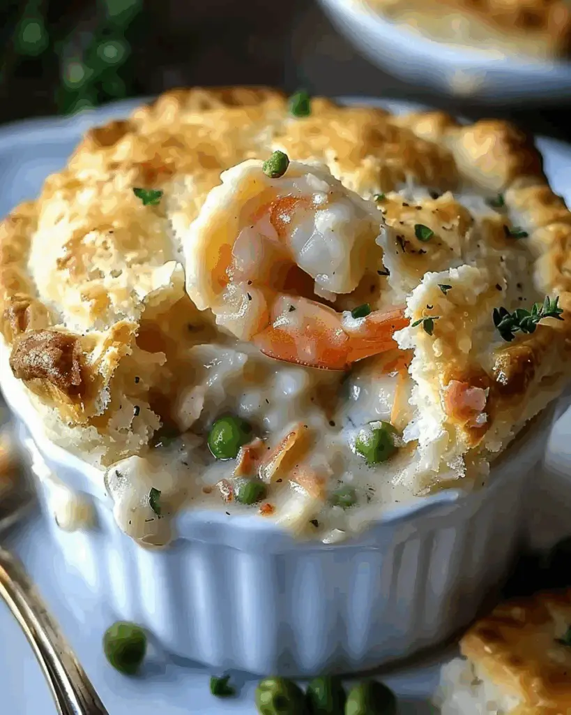 Cheddar Bay Biscuit Seafood Pot Pie