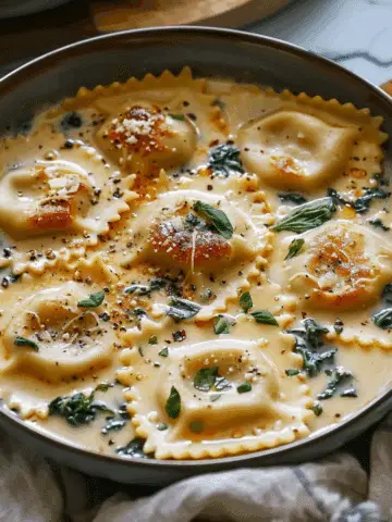 Creamy Tuscan Ravioli Soup: A Comfort Dish