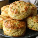 Flaky Zucchini Cheddar Biscuits