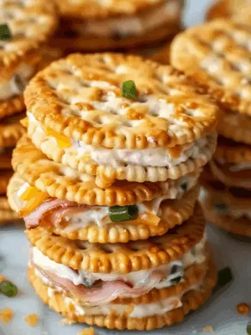 Ritz Cracker Party Sandwiches