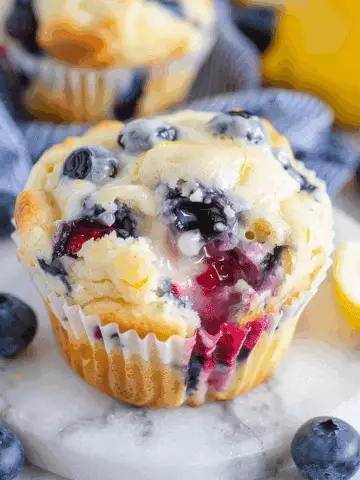 Blueberry Lemon Cream Cheese Muffins