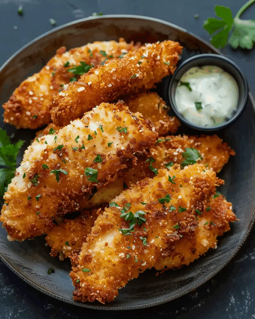 Crispy Ranch Parmesan Chicken Tenders