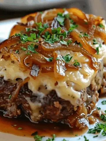 Slow Cooker French Onion Meatloaf