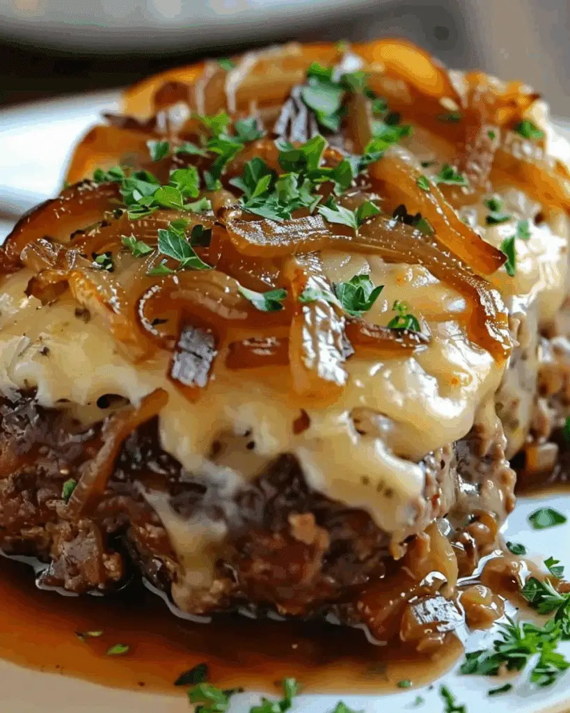 Slow Cooker French Onion Meatloaf