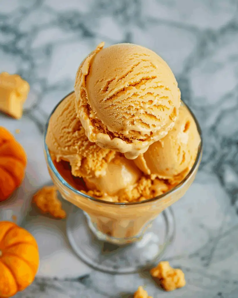 Creamy No-Churn Pumpkin Ice Cream