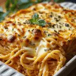 Baked Cream Cheese Spaghetti Casserole