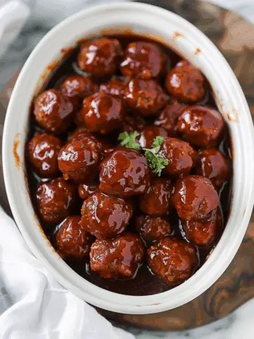 Grape Jelly Meatballs (Crockpot)