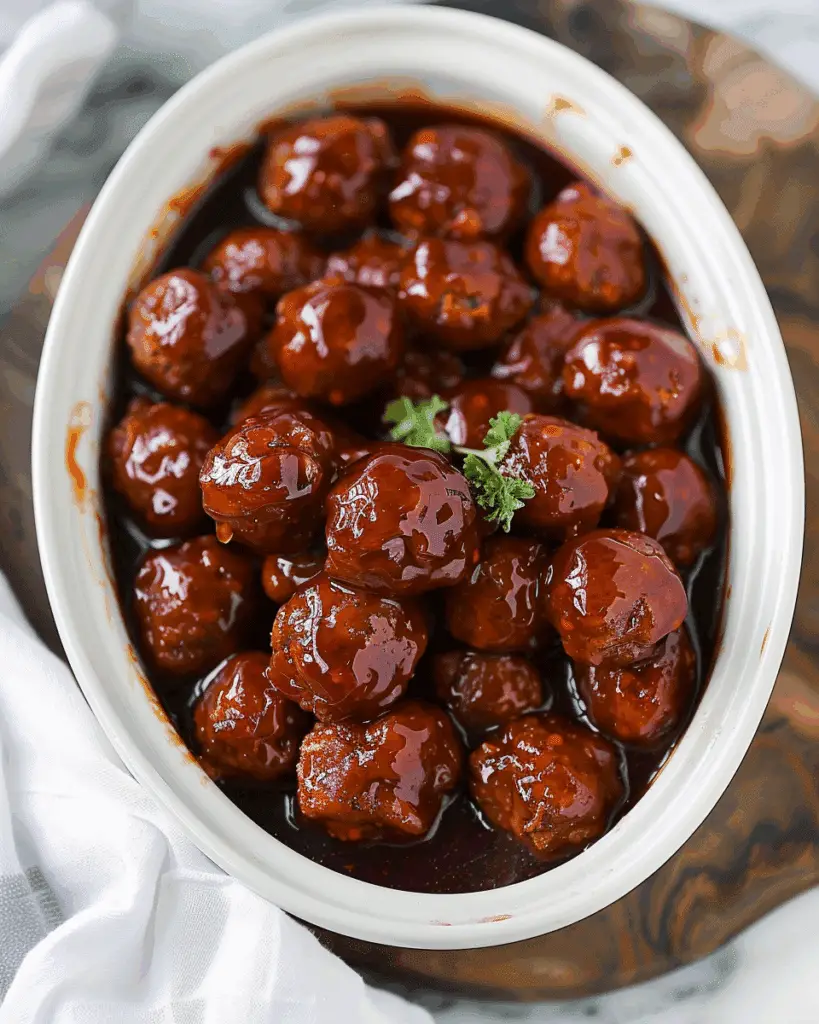 Grape Jelly Meatballs (Crockpot)