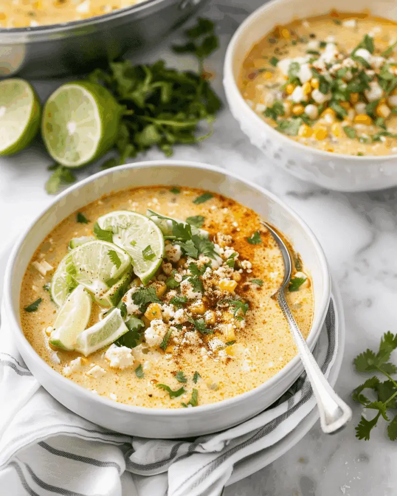 Smoky Chicken and Fire-Roasted Corn Soup