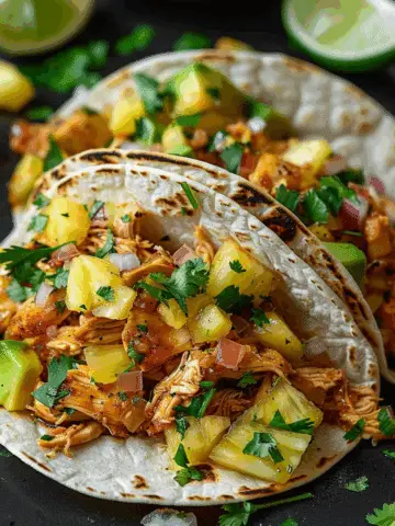 Pineapple Chicken Tacos