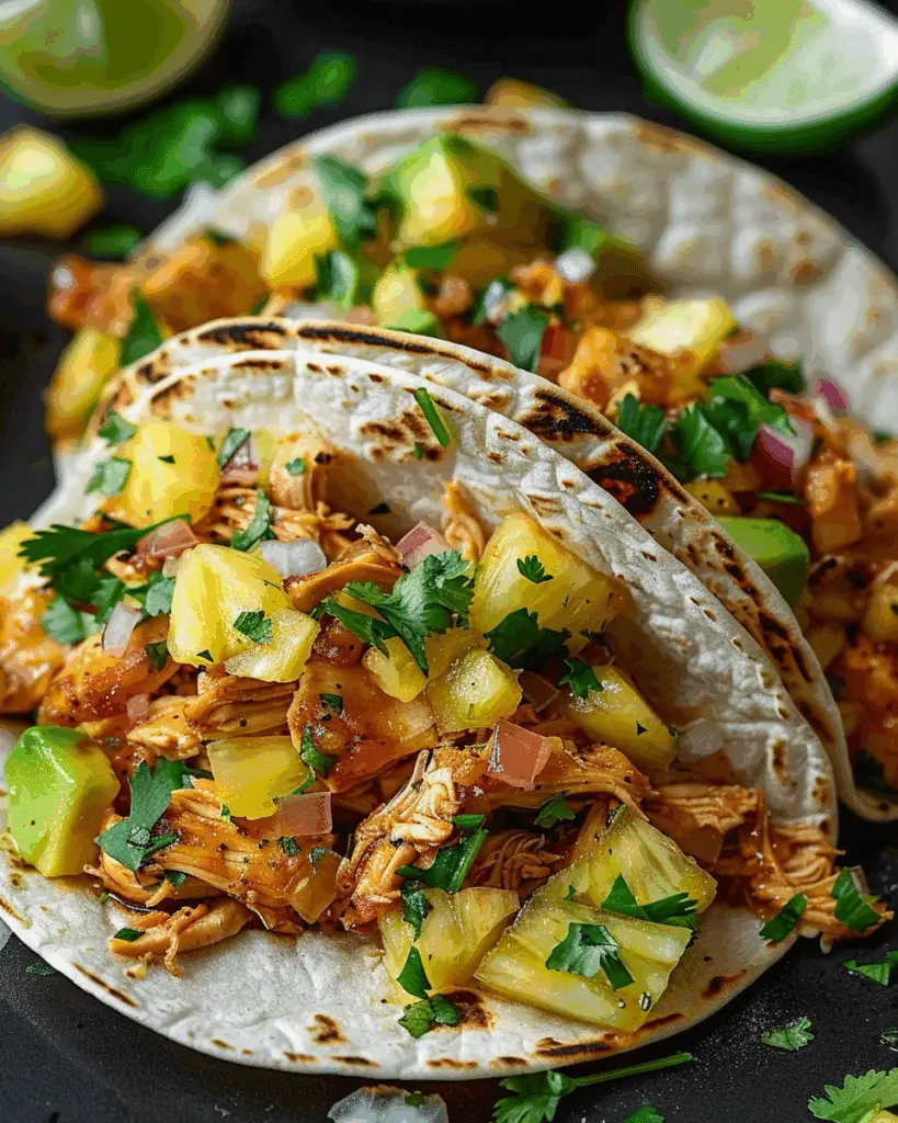 Pineapple Chicken Tacos