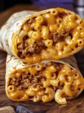 Sloppy Joe Mac and Cheese Wraps