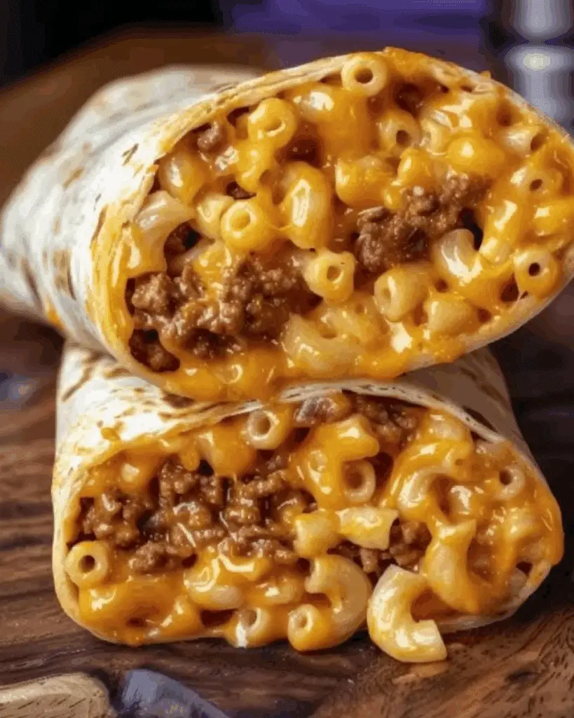 Sloppy Joe Mac and Cheese Wraps