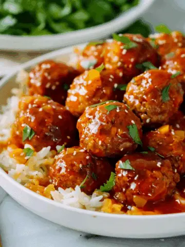 Sweet and Sour Meatballs