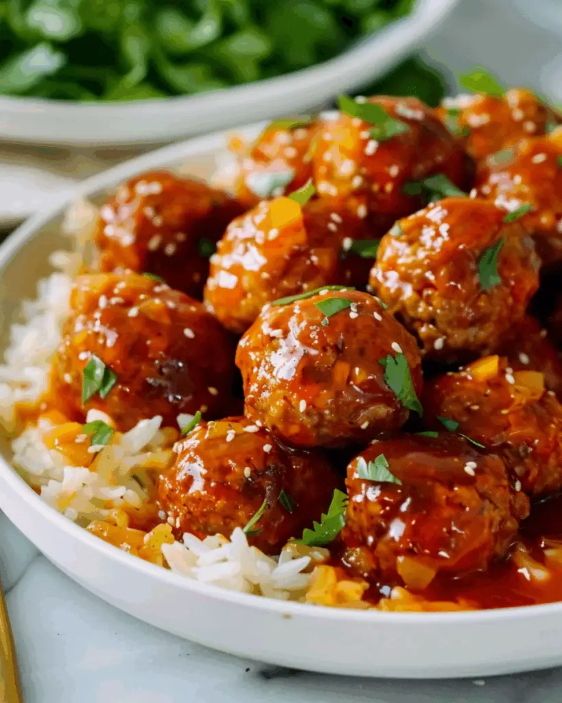 Sweet and Sour Meatballs