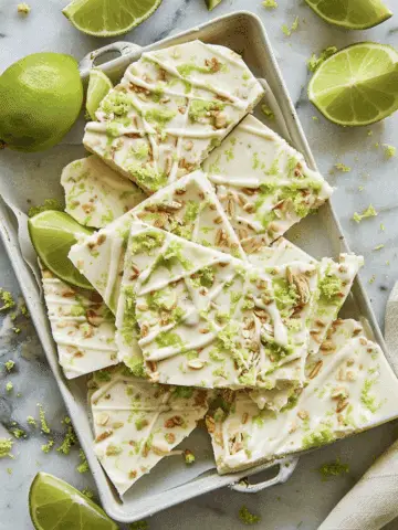 High-Protein Key Lime Pie Yogurt Bark