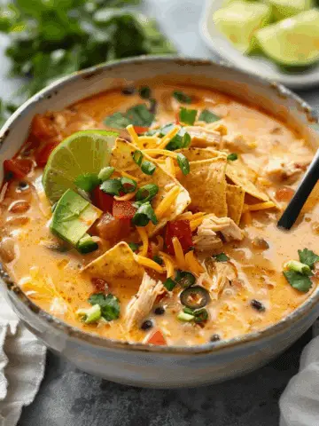 Creamy Chicken Tortilla Soup