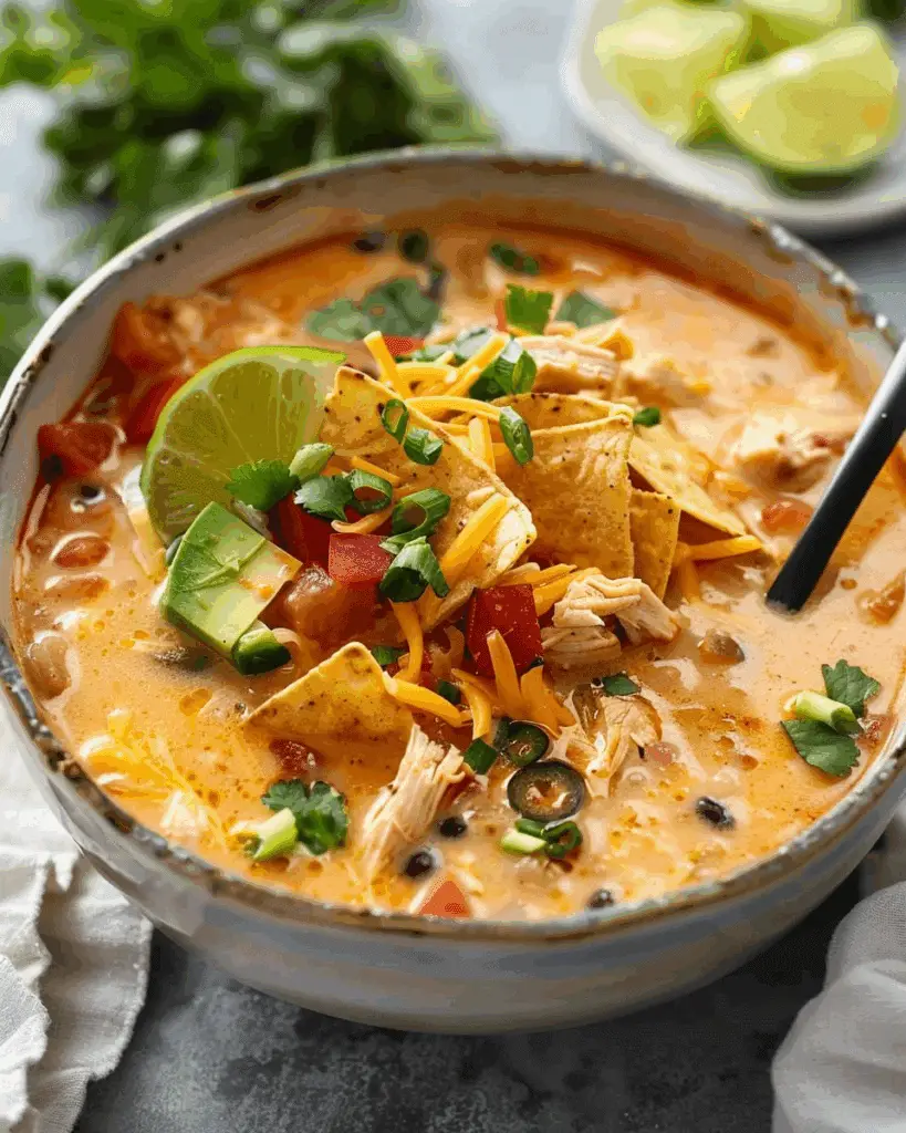 Creamy Chicken Tortilla Soup