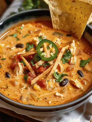 Creamy Chicken Tortilla Soup