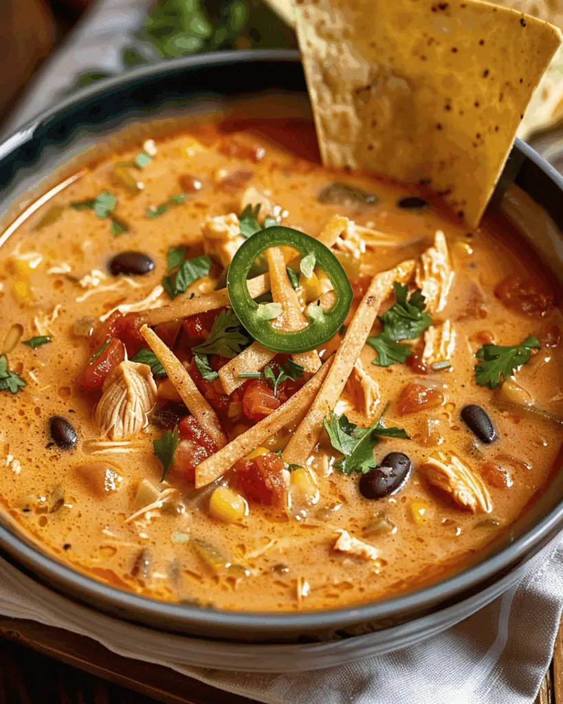 Creamy Chicken Tortilla Soup