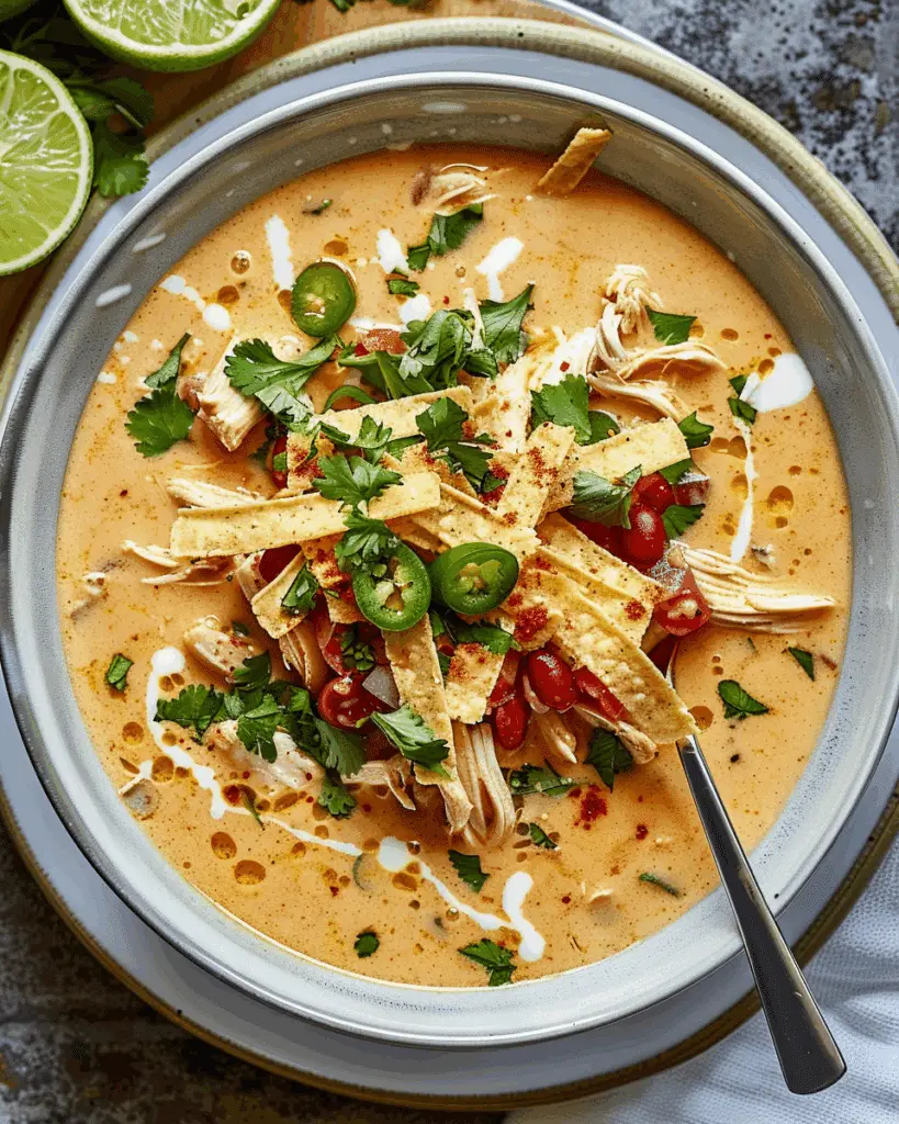 Creamy Chicken Tortilla Soup
