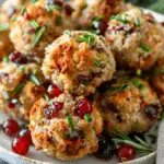 Cranberry Turkey Stuffing Balls