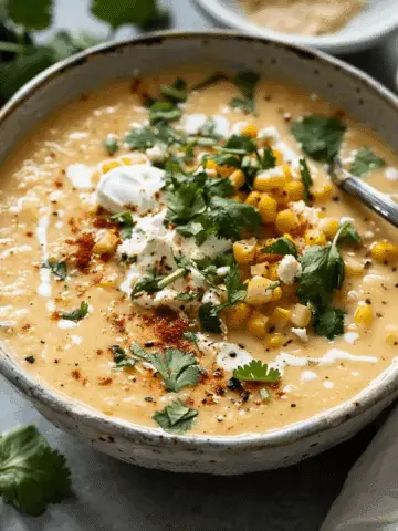 Creamy Mexican Street Corn Chicken Soup (Elote-Inspired)