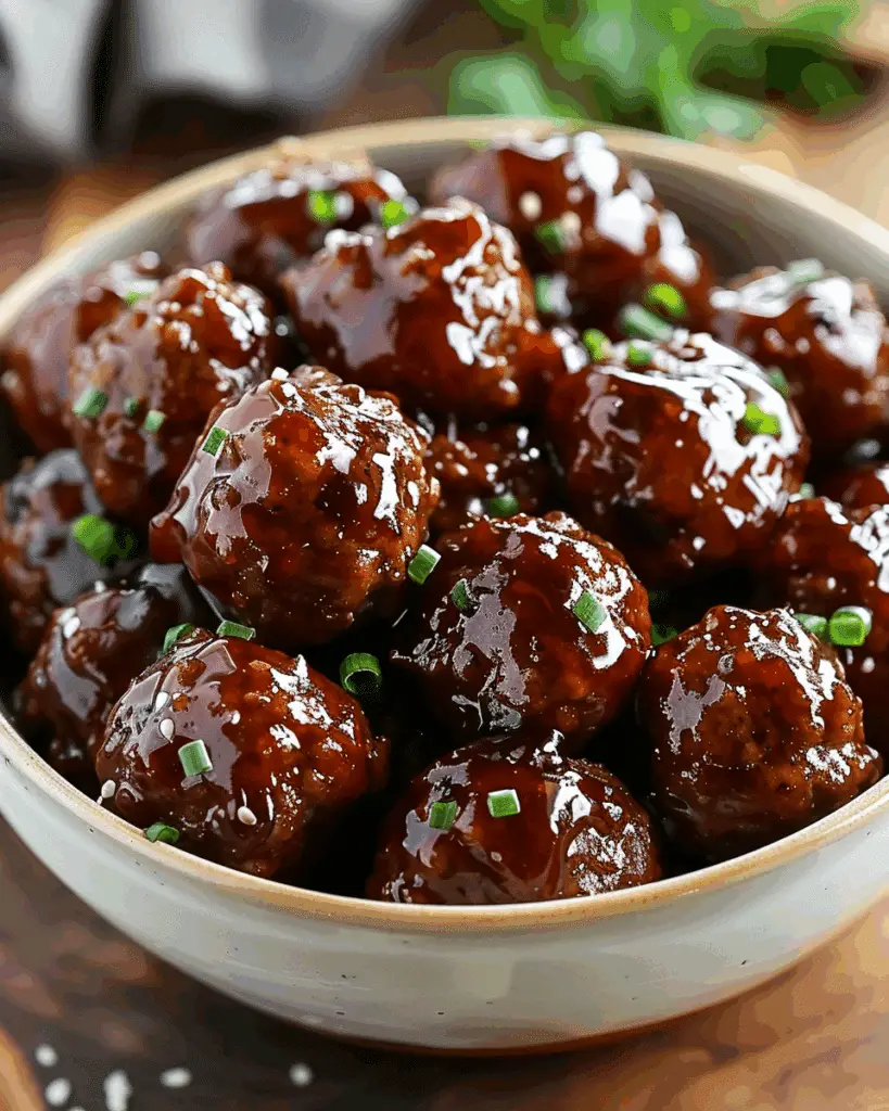 Crockpot Grape Jelly Meatballs