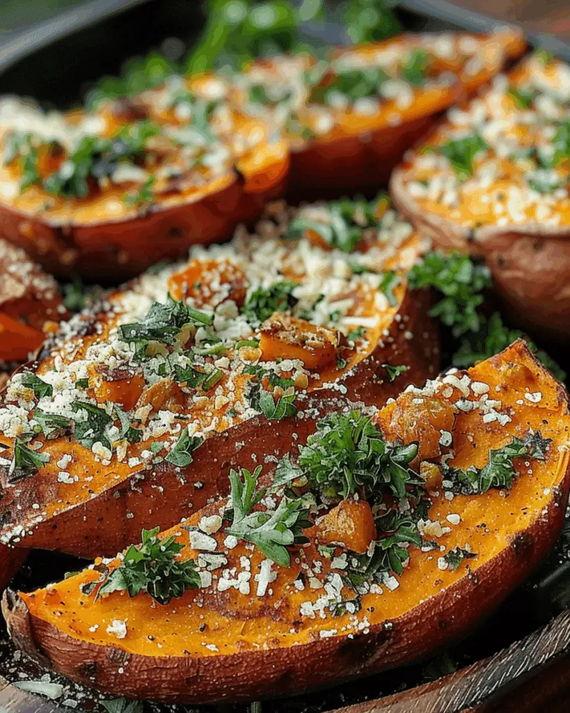 Garlic Parmesan Sweet Potato Wedges: A Delicious and Healthy Snack