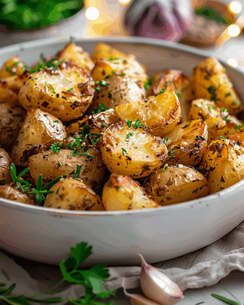 Garlicky Roasted Potatoes